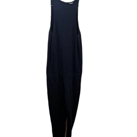 Joie Solid Color Sweater Jumpsuit Drawstring Sleeveless Medium - Picture 2 of 5